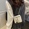 Bag Women's New Fashion Box Bag Rhombus Chain Bag One Shoulder Crossbody Small Square Bag