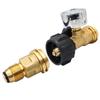 Propane LP TANK POL Service Valve to QCC Outlet Brass Adapter Part Camping Outdoor Propane Inflation Connector Gas Stove