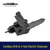 Cordless Drill To Electric Chainsaw Converter: 4-Inch Mini Saw for Household Logging 05518