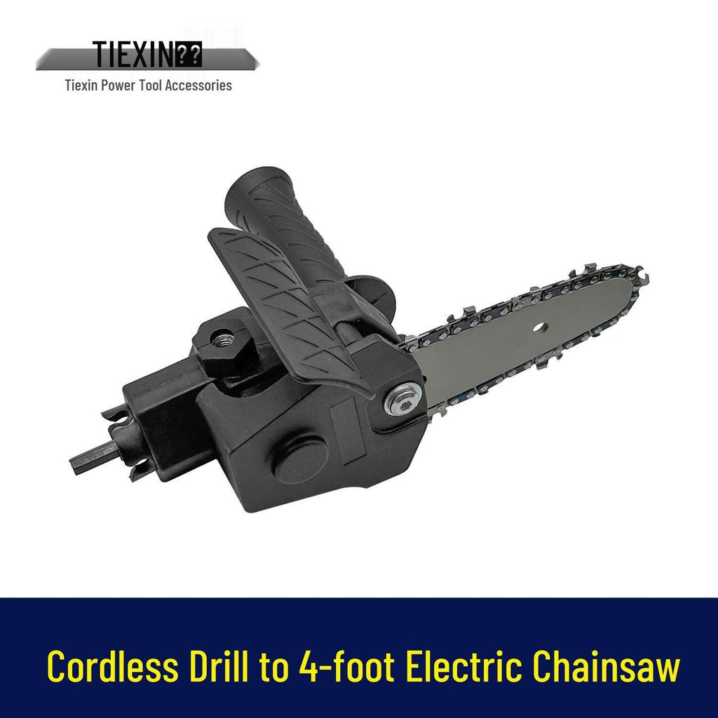 Cordless Drill To Electric Chainsaw Converter: 4-Inch Mini Saw for Household Logging 05518