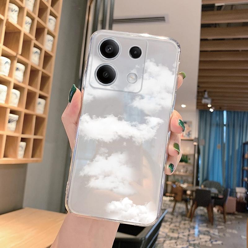 Leopard Cat Patterned Soft Transparent Silicone Phone Case For Xiaomi Redmi Note 13 Pro For Redmi 13C Camera Shockproof Protective Rubber Bumper Cover