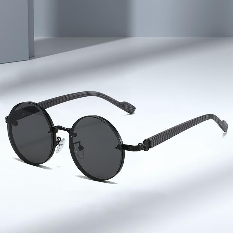 Retro Metal Round Frame Sunglasses Luxury Brand Men Women Fishing Cycling Driving Sun Glasses Outdoor UV400 Goggles