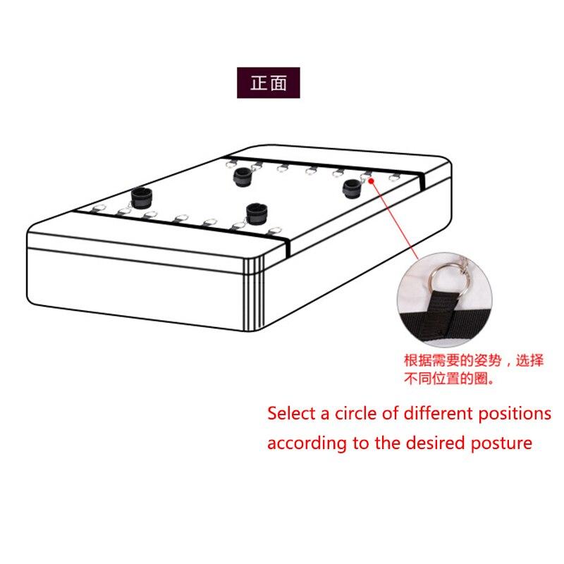 Adult Games Sexy Toy Bed Restraints Handcuffs Sex Toys For Couples Sex Products Tool Bondage Rope Fixed Hand Ankle Erotic Toy