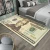 Tappeto Tappetino Tappeto Stampa Banconote Dollaro Colorato Creativo Grande Area Camera da Letto Ingresso Antiscivolo Resistente alle Macchie Decorazione Casa INS