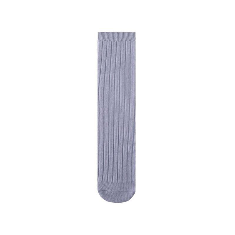 Soft Cotton Ribbed Knee High Socks for Baby Toddler Kids Breathable Solid Long Leg Warmers for Newborn Boys and Girls