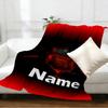 Custom Name Personalized Football team F.C Print Blankets, Home Decor, Bedroom, Sofa, Camping, Couch, Gifts for Birthday Christmas
