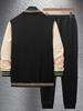 2025 Autumn Men's Loose Baseball Jacket & Trousers Casual Sports Suit