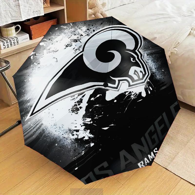 Los Angeles Rams Design Umbrella Folding umbrella, automatic umbrella 8-Frame for Travel, camping Use Gift for Halloween Christmas
