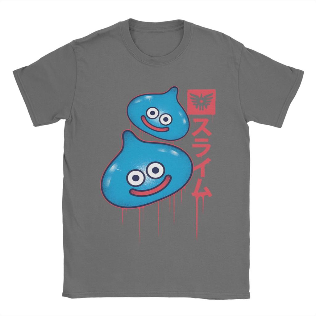 Unisexs Slimes Anime Game Dragon Quest T Shirt  100 Cotton Tops Humorous Short Sleeve Crew Neck Tees Summer TShirts