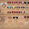 Handmade Cartoon Minnie Mickey Ear Headband Sparkly Animal Rabbit Hairpiece For Adults And Kids