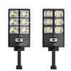 Zweireihige Solar-LED-Straßenleuchte für den Außenbereich mit Bewegungsmelder