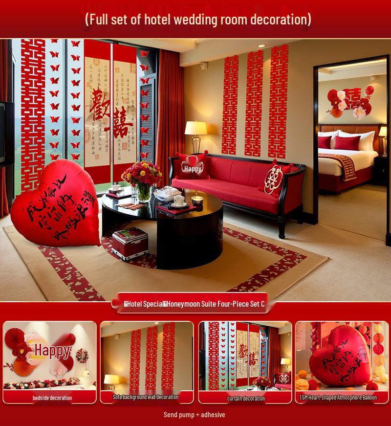 

Complete Bridal Room Decoration Set for Wedding Day