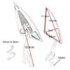 Kolip 1 Pair Motorcycle Rearview Mirror Reversing Auxiliary Side Mirrors Universal M10 Screw Modified Accessories