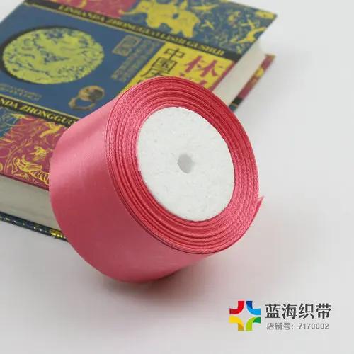 25yards/Roll (22 Meters) 50mm Solid Color Satin Ribbons for Wedding Birthday Party Gift Wrapping Xmas Festival DIY Crafts Ribbon