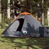 Dome Camping Tent for 4 Persons Grey and Orange Waterproof