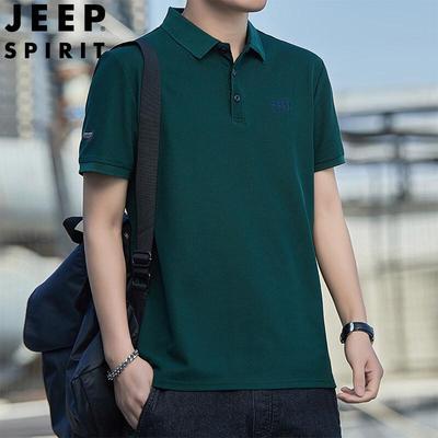 JEEP SPIRIT Men's Summer Embroidered Polo Shirt