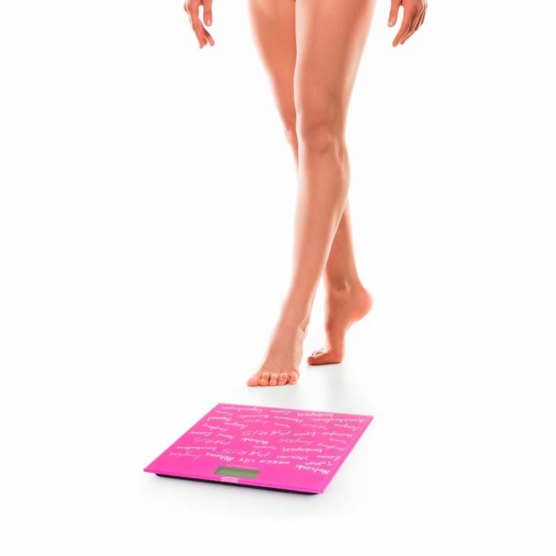 Extra schlanke Personenwaage HWS50 Rose Harper