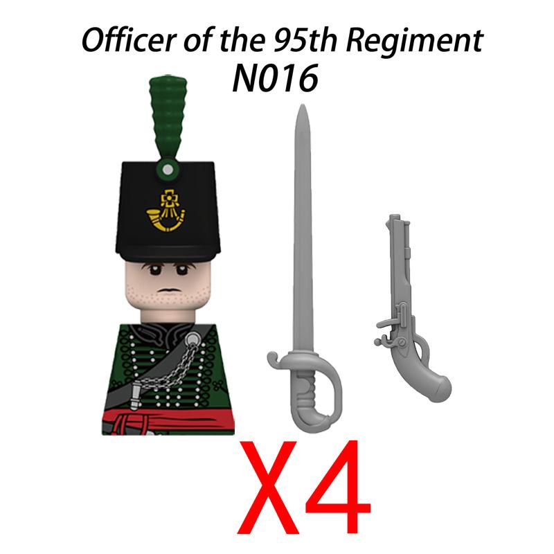 Military Medieval Building Blocks Napoleonic Wars Castle Knight Soldier Figures Weapons Guns British French Army Infantry MOC