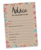 Inkdotpot Bridal Shower Games Advice For The Bride Set Of 50A  Rustic Kraft FloralA  Mad Libs Game