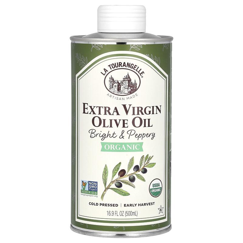 Organic Extra Virgin Olive Oil, Bright & Peppery, 16.9 fl oz (500 ml)