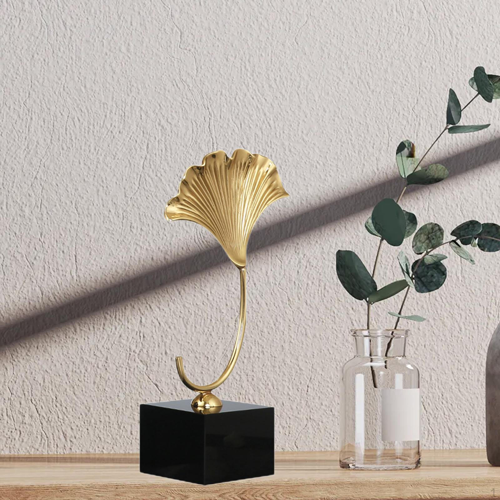 

Elegant Ginkgo Leaf Sculpture for Home Decor S