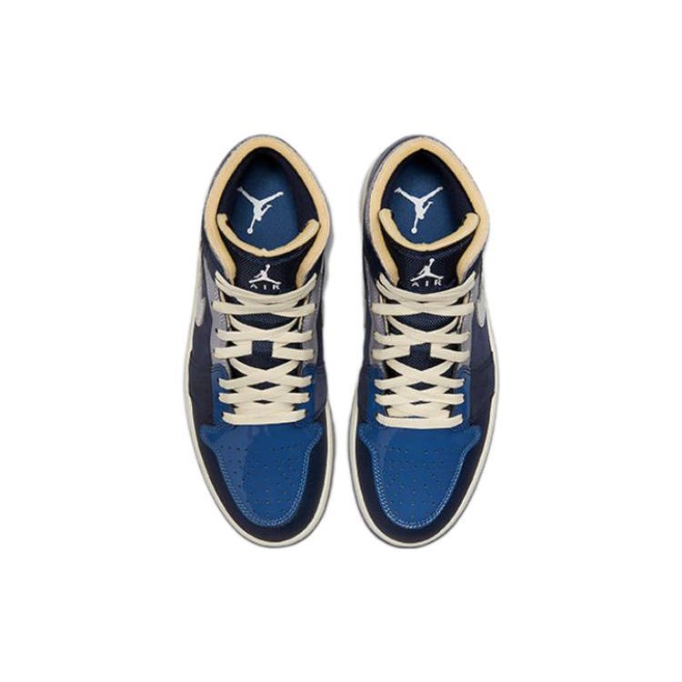 Air Jordan 1 Mid SE Craft Inside Out - Obsidian Men Sneakers Blue French-Blue Ashen-Slate DR8868-400