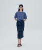 Jeonggamseutyudio Pigment Dyed Denim Long Skirt_2 Color
