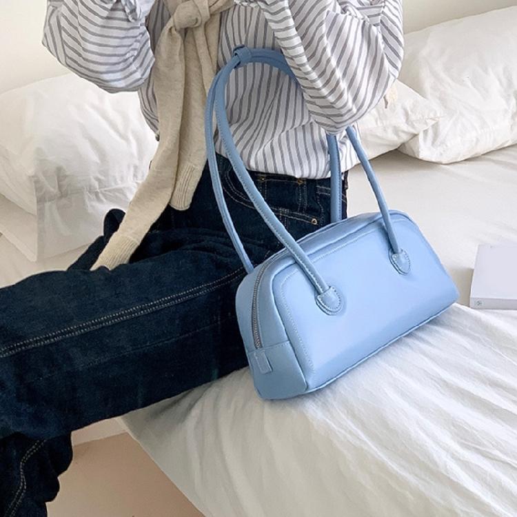 Splashproof Handbag Travel Bags for Women Solid Color Soft Leather Bag