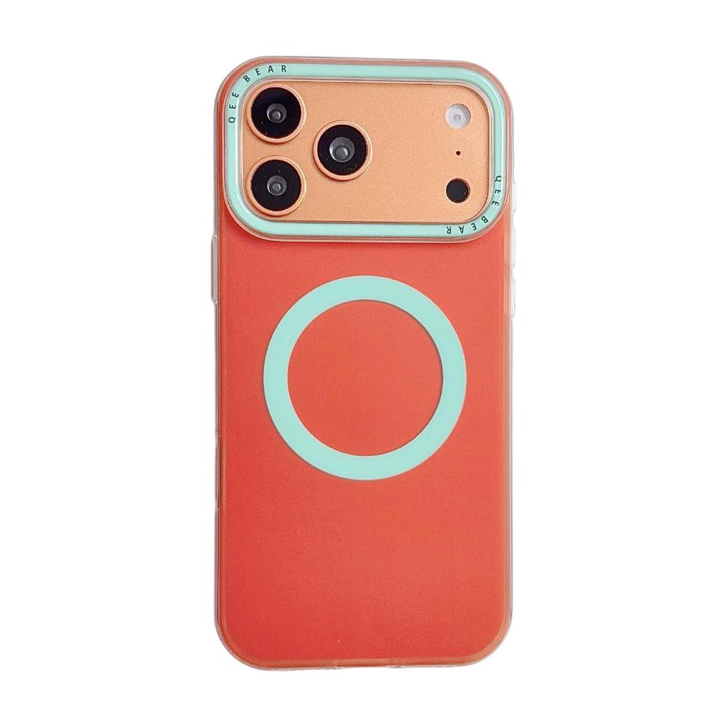 Vibrant Color Block Magnetic Case for iPhone 15 Pro/16 Pro Max/17 Pro