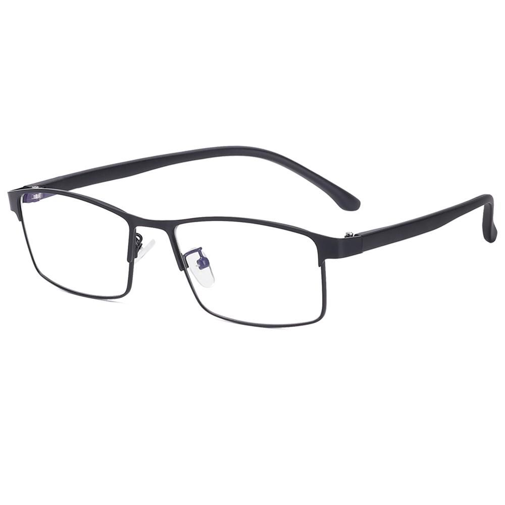 Square for Men Fashion Flat Mirror Prescription Glasses Eye Glasses Frames Business Eyeglasses Anti Blue Light