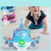 Wholesale Q Version Cartoon Airplane Toy With Rotating Lights And Music