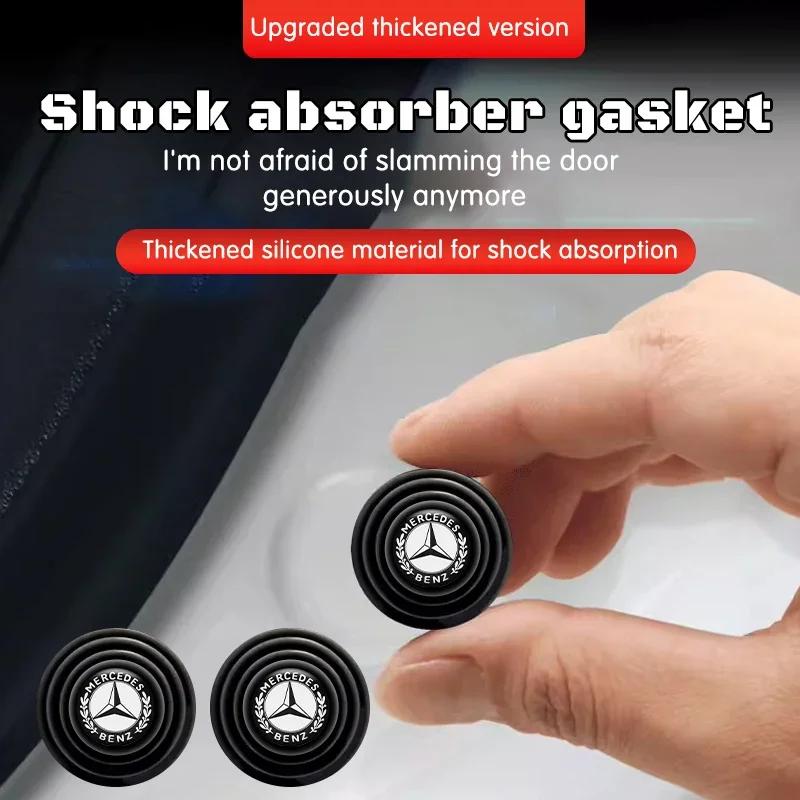 CRI1Car Door Shockproof Silicone Gasket Buffer Pad Sticker For Mercedes Benz AMG GLE GLS CLS GLC CLA GLA GLK GLB W203 W204 W205 W206