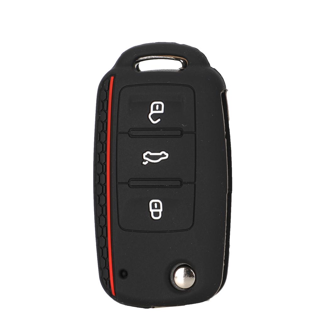 Jingyuqin Silicone Keyless Remote Cover For VW Caddy Golf Jetta Polo Passat Scirocco Tiguan For Skoda Octavia Seat 3B