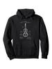 Vintage Guitarist Hoodie - 1888 Print Pullover with Drawstring