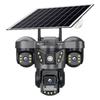 4G Panoramic Solar-Powered Outdoor Camera with Night Vision, Waterproof, and All-Day Recording