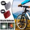1 Pairs Bicycles Handlebar Reflector Plastic Safety Bike Rear Reflector Safety Warning Light Bike Accessories Easy to Install