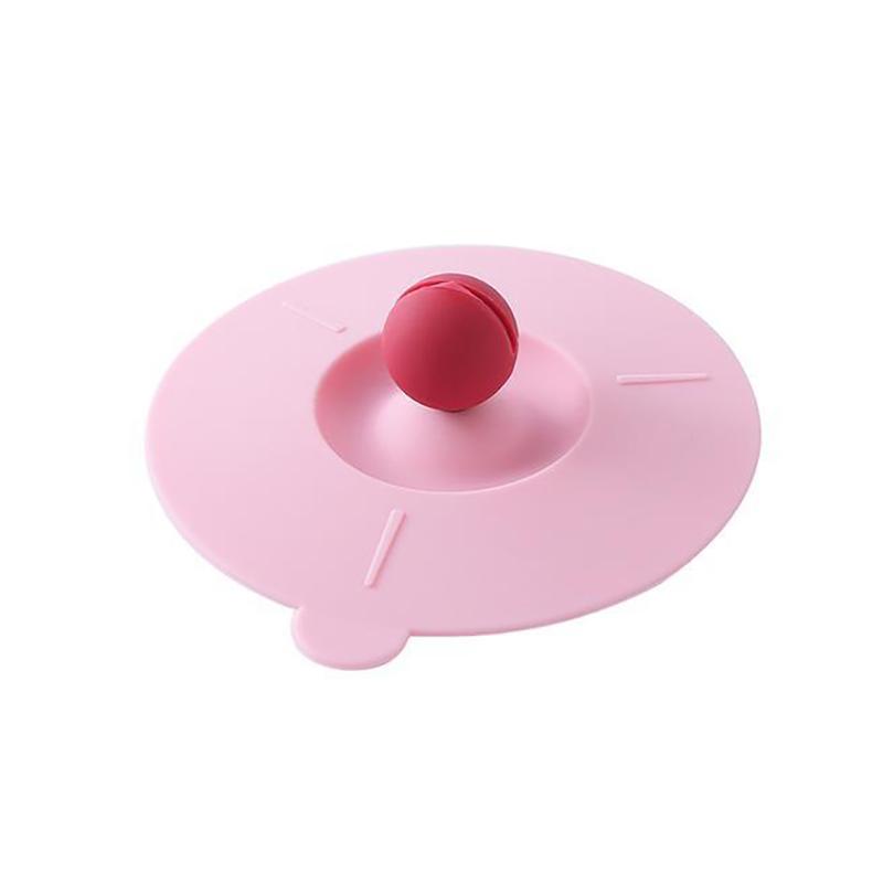 Opakovaně použitelný silikonový kryt šálku Roztomilé těsnění Kryt přísavky Prachotěsný nepropustný čaj