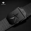 Tactical Bird Men's Nylon Belt, Casual Workwear, Automatic Buckle Canvas Belt, Woven Trouser Belt, 115cm