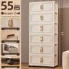 Foldable Multi-Layer Storage Cabinet for Bedroom and Living Room