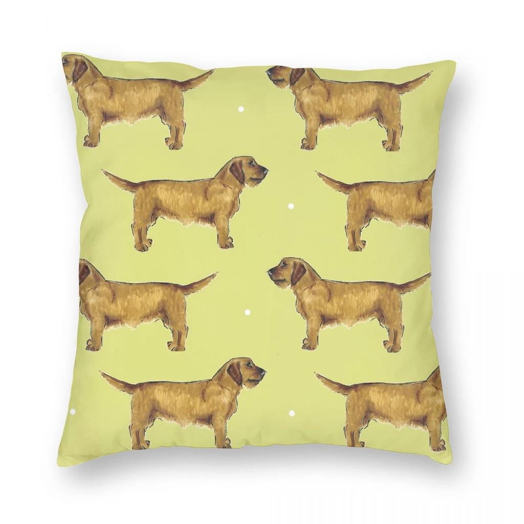 Basset Fauve De Bretagne Square Pillowcase Polyester Linen Velvet Pattern Zip Decor Pillow Case Home Cushion Cover