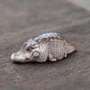 Handmade Purple Clay Alligator Tea Pet Financial Croc Tea Ceremony Accessory Desk Decor