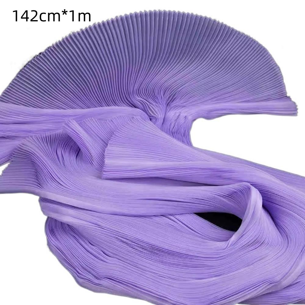 Small Wrinkle Pleated Organza Fabric 142cm Wide DIY Stiff Material  Stage Decoration