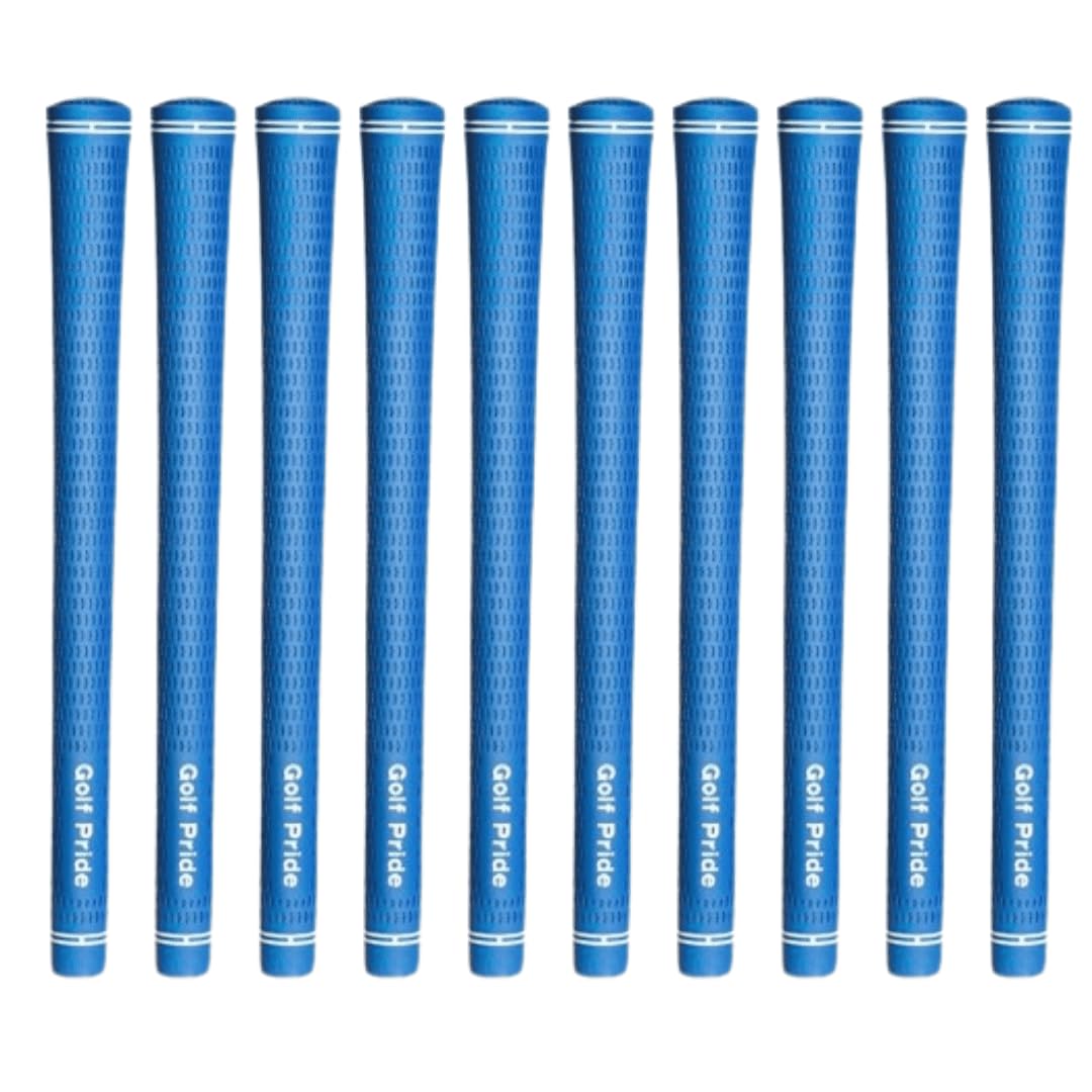 

Golf Grips Rubber Tour Velvet Set of 10 Black Red Blue (Blue) синий
