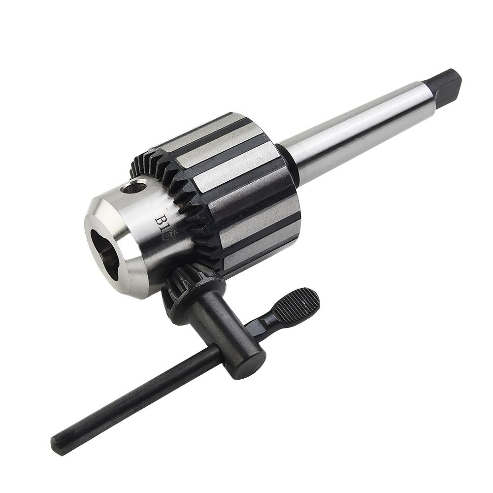 Kraftig Borrchuck 1/32 tum - 5/8 tum Borrchuck MT2-JT33 Med 2MT Skaft Chucknyckel Och MT2-JT33 Verktygshållare Borrchuck
