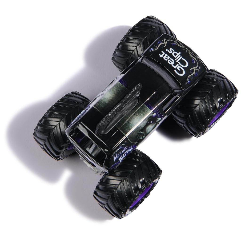 Monster Jam, Official Mohawk Warrior Monster Truck, Die-Cast Vehicle, 1:64 Scale, Kids Toy, for Boys Ages 3 and Up