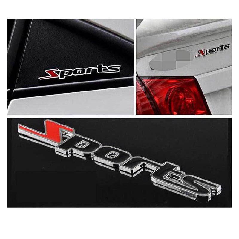 Metal Car Sports Decal - Personalized Letter Sticker Accessory