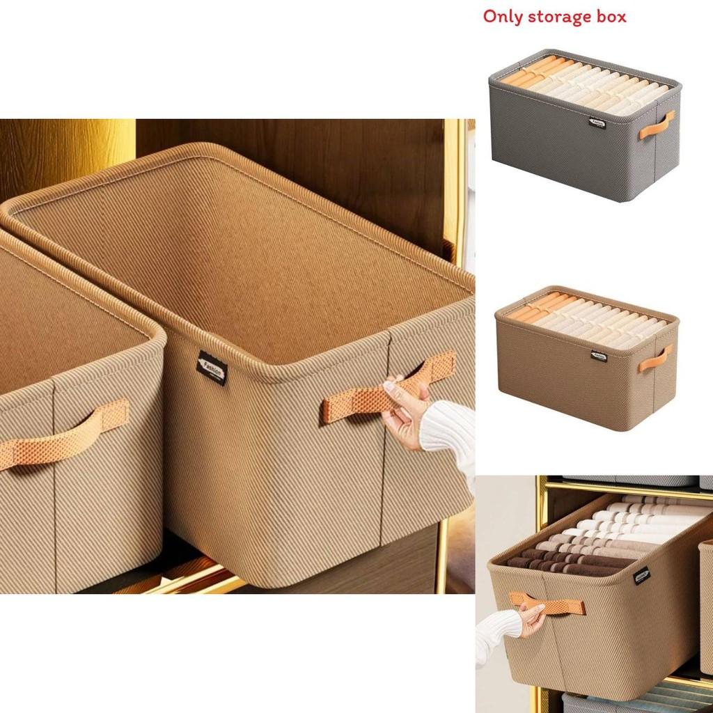 Modern Minimalist Fabric Storage Bin With Foldable Design For Clothing And Toy Organization