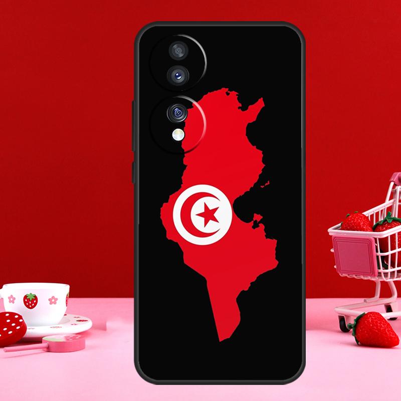 Tunisia Flag Map For Honor Magic 7 5 6 8 Pro Case For Honor 200 400 50 70 90 Lite X8c X8b X9a X9b X9c X9d Win
