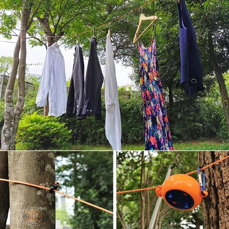 Adjustable Clothesline Outdoor Travel Portable Clothes Line Outdoor Retractable Clothesline Suitable