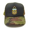 Gorras de Camionero Argentinas Unisex Gorra de Béisbol Fresca de Verano Unisex Malla Red Argentina 3 Estrellas Gorras